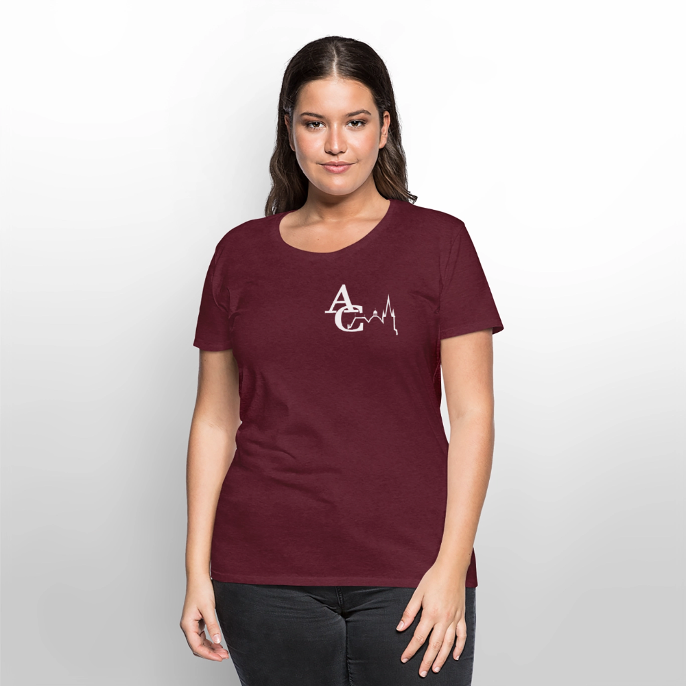 AC Frauen Premium T-Shirt - Burgunderrot