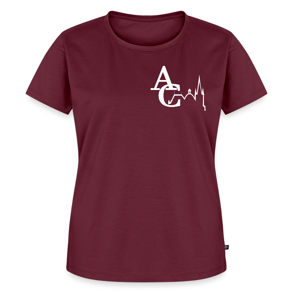 AC Frauen Premium T-Shirt - Burgunderrot