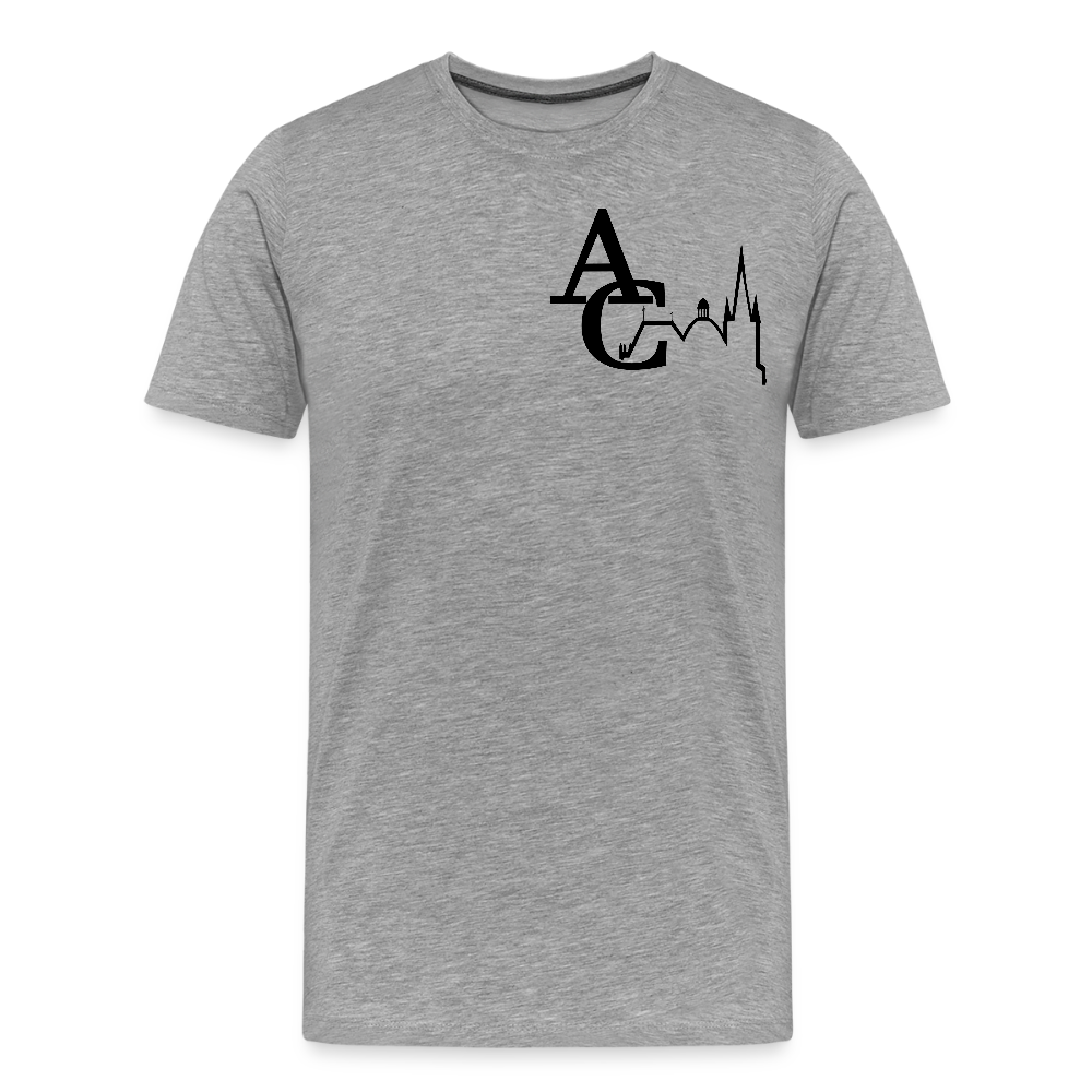 Männer Premium T-Shirt - Grau meliert