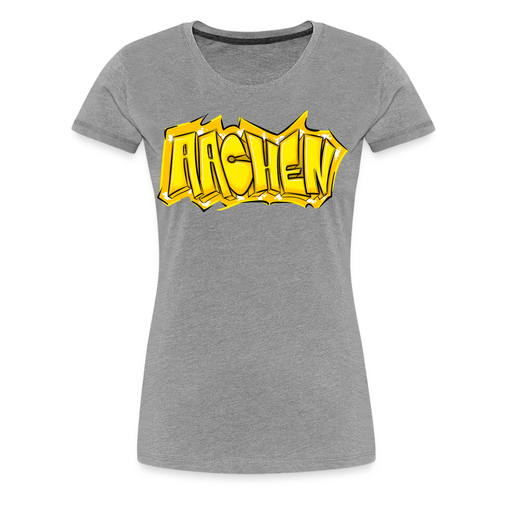 Aachen Frauen Premium T-Shirt - Grau meliert