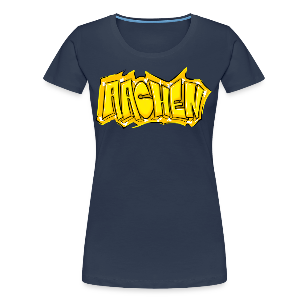 Aachen Frauen Premium T-Shirt - Navy