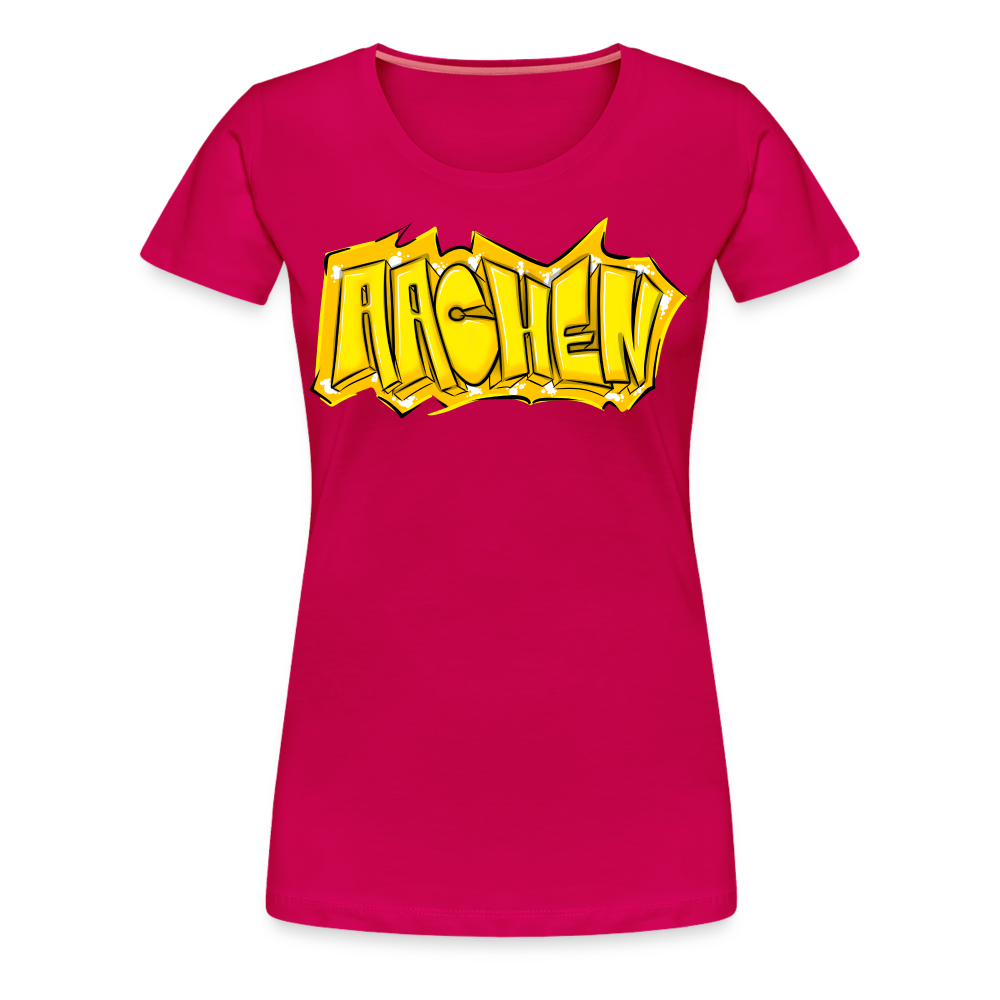 Aachen Frauen Premium T-Shirt - dunkles Pink
