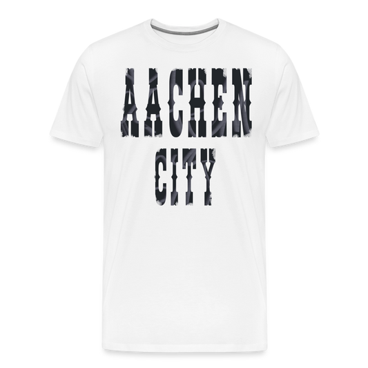Aachen City, Männer Premium T-Shirt - weiß
