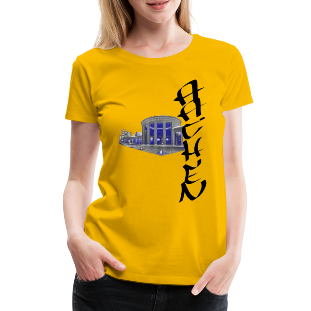 Elisenbrunnen, Frauen Premium T-Shirt - sun yellow