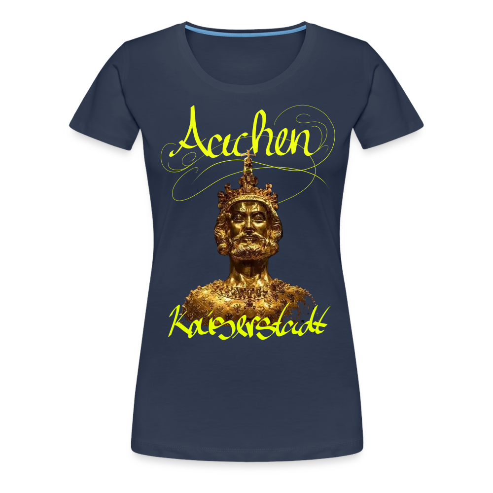 Aachen Kaiserstadt Frauen Premium T-Shirt - navy