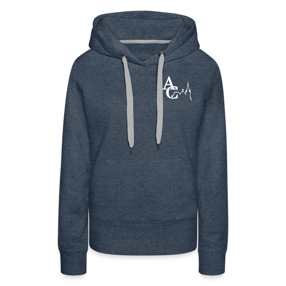 Aachen Frauen Premium Hoodie - heather denim