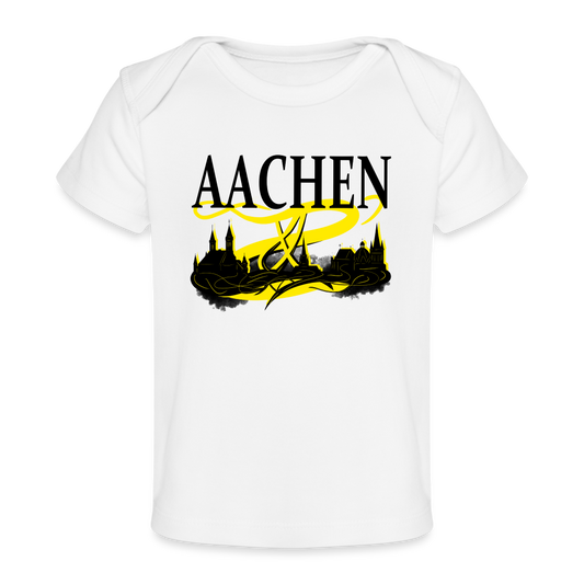 Aachen Skyline Baby Bio-T-Shirt - white