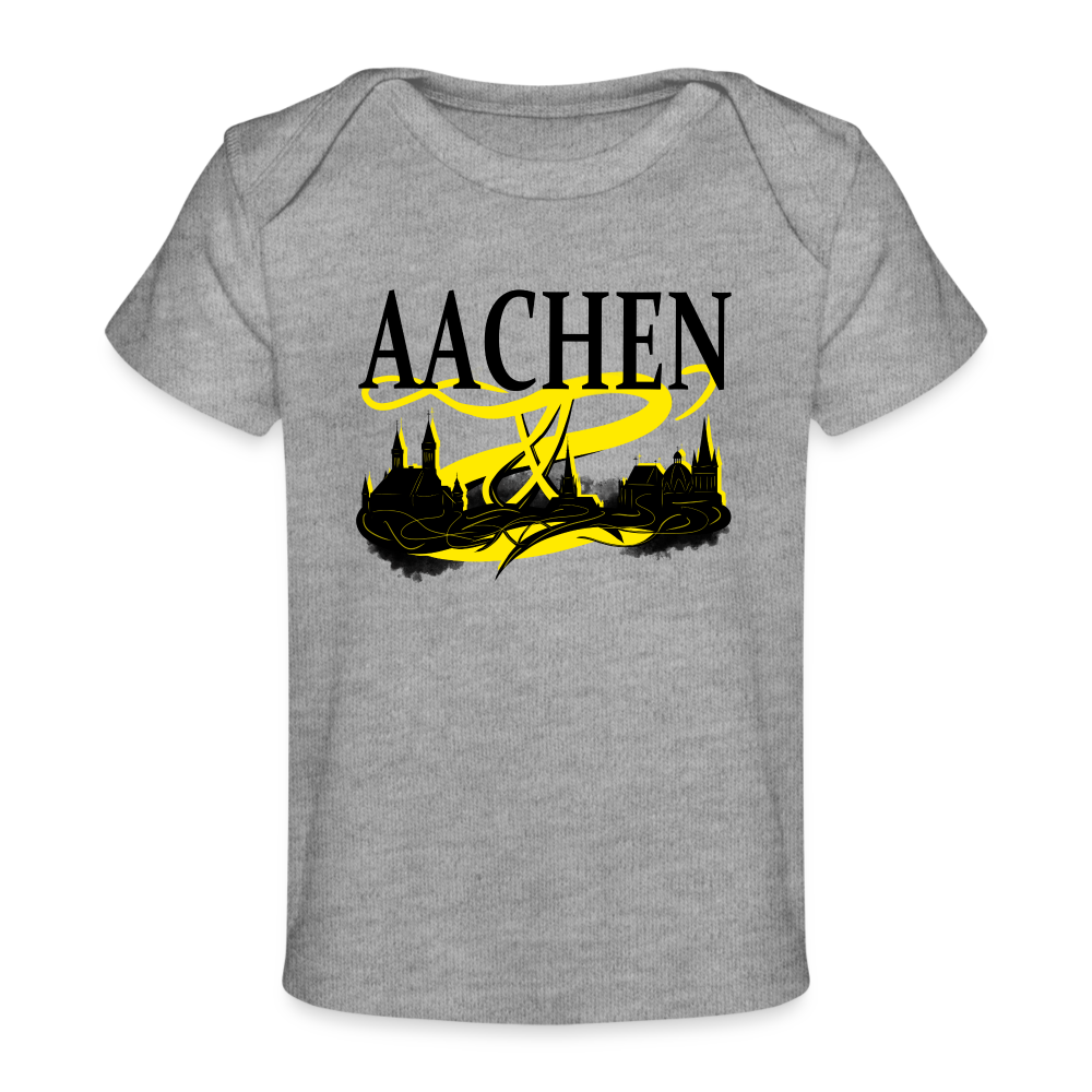 Aachen Skyline Baby Bio-T-Shirt - heather grey