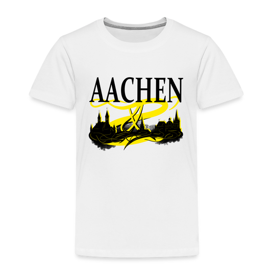 Aachen Skyline Kinder Premium T-Shirt - white