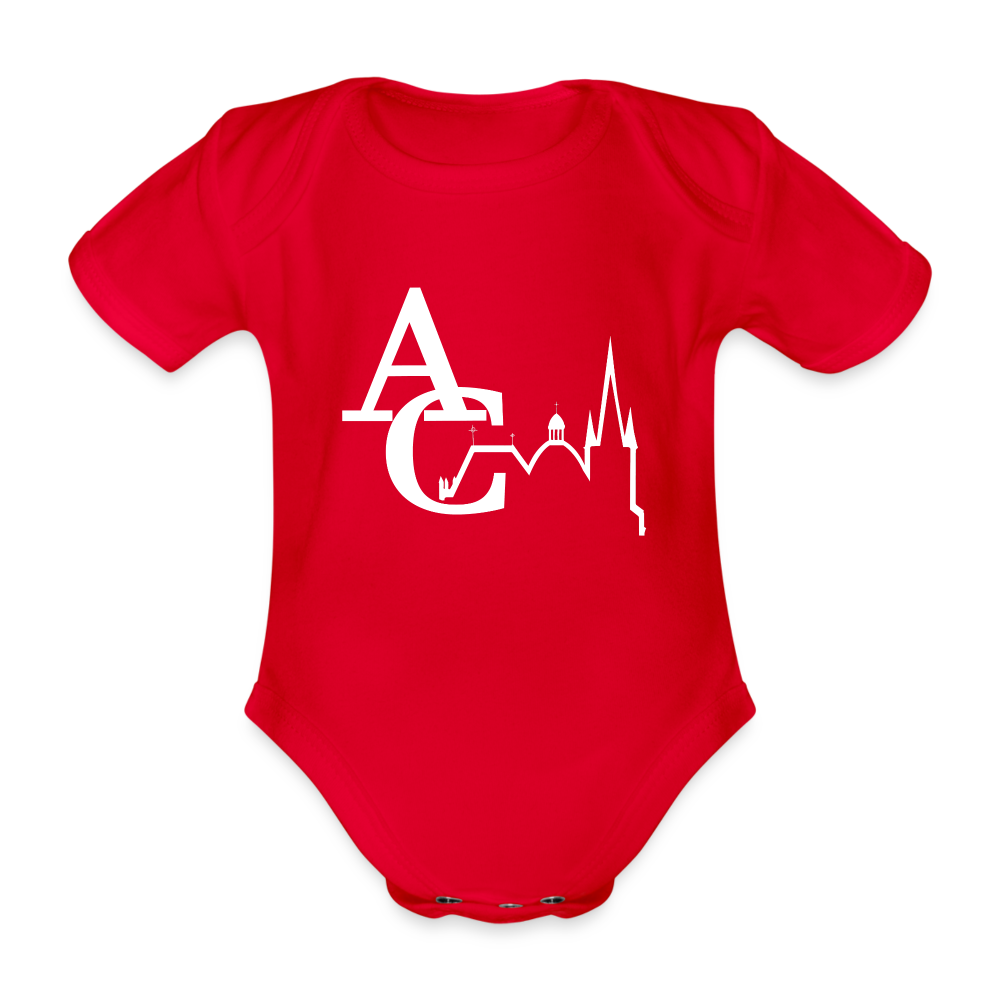 AC Baby Bio-Kurzarm-Body - red