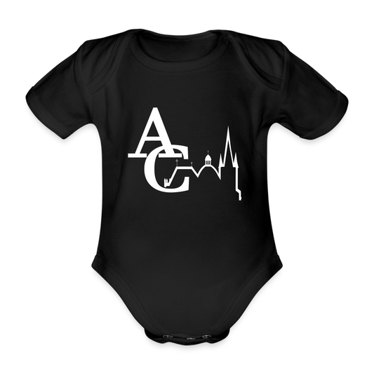AC Baby Bio-Kurzarm-Body - black