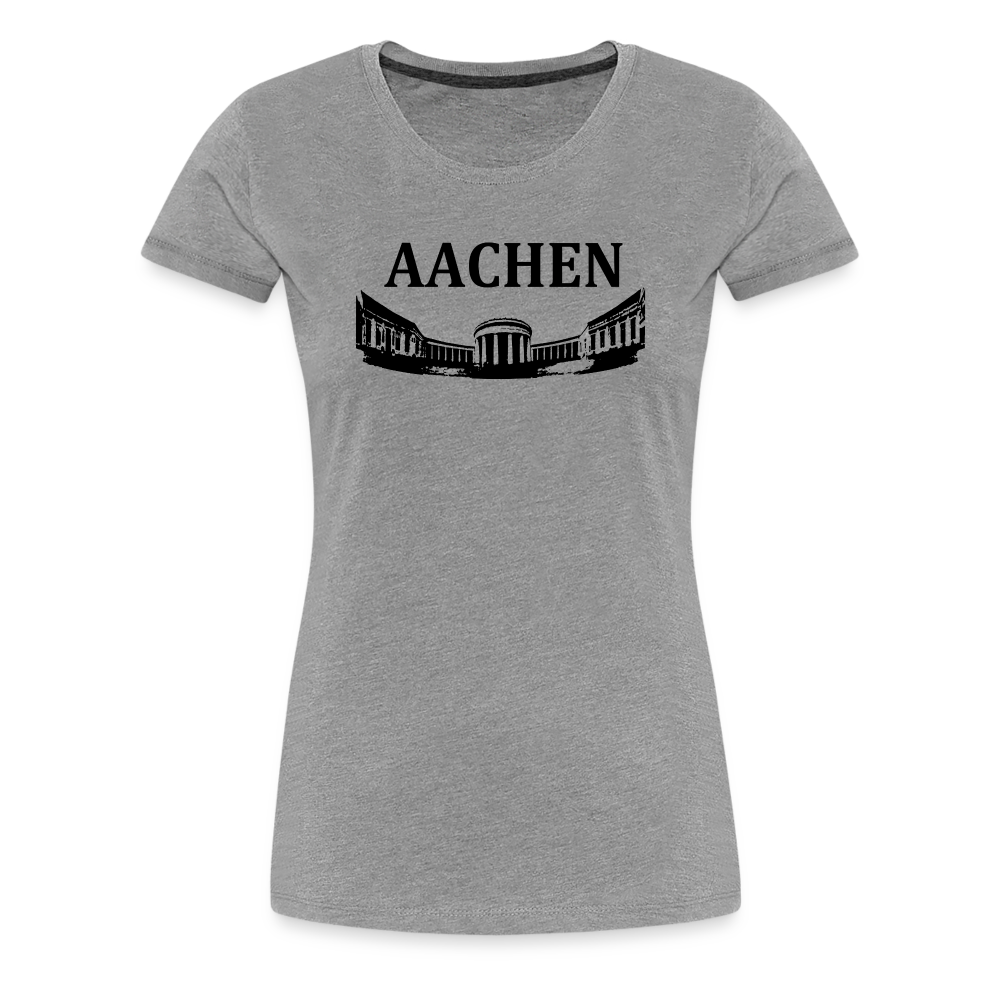 Elisenbrunnen, Frauen Premium T-Shirt - Grau meliert